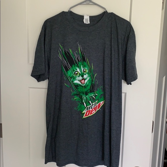mountain dew cat shirt